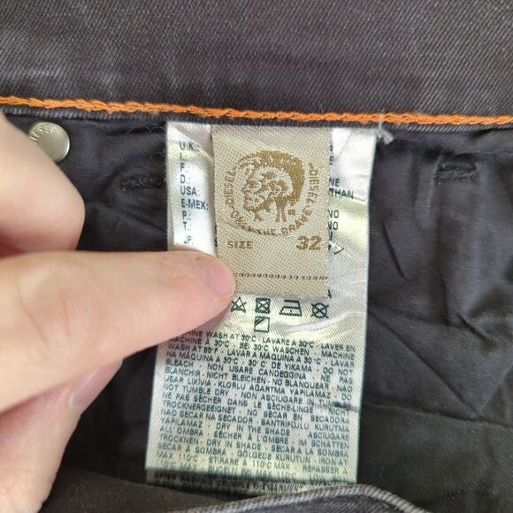 Diesel Jeans Bootzee-St Regular Slim Boot Cut Jeans Black Wash Women's Size 32 - Picture 8 of 9